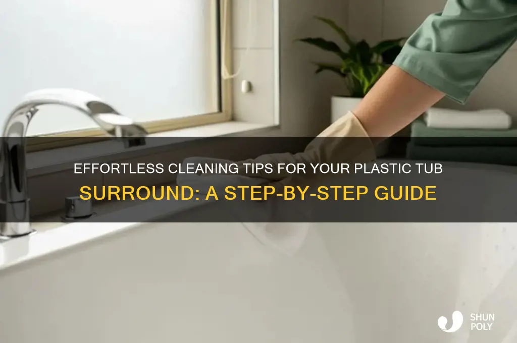 how to clean a plastic tub surround