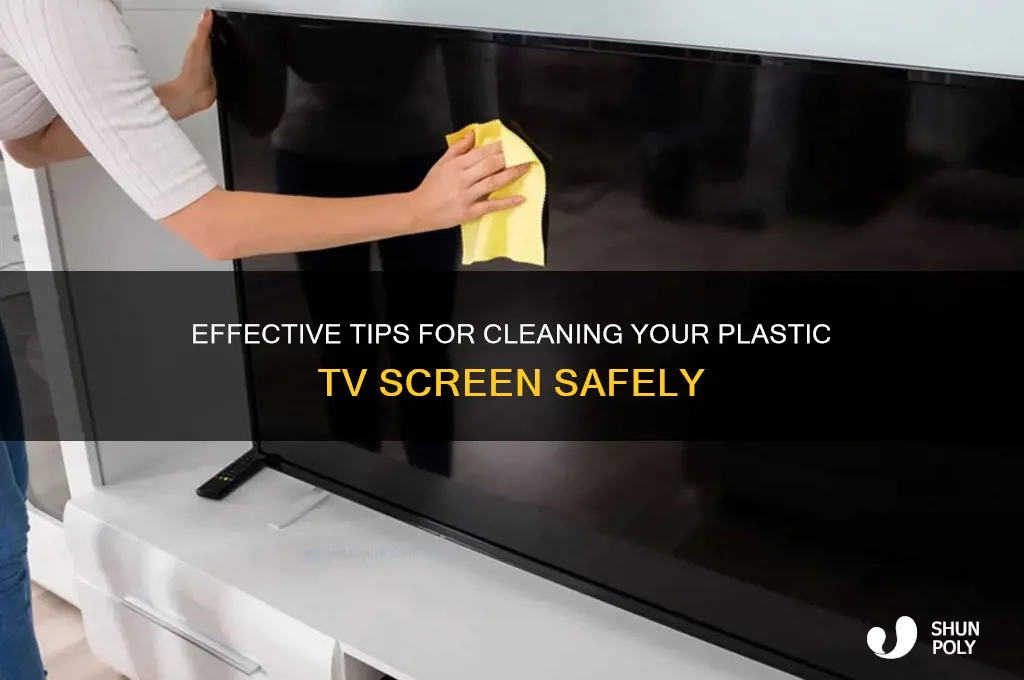 how to clean a plastic tv screen