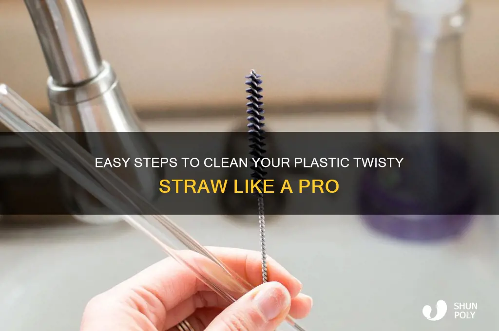 how to clean a plastic twisty straw