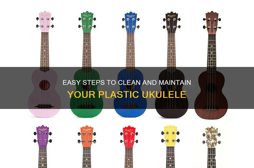 how to clean a plastic ukulele