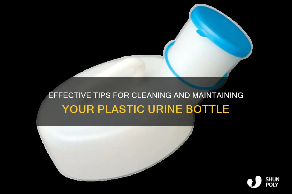 how to clean a plastic urine bottle