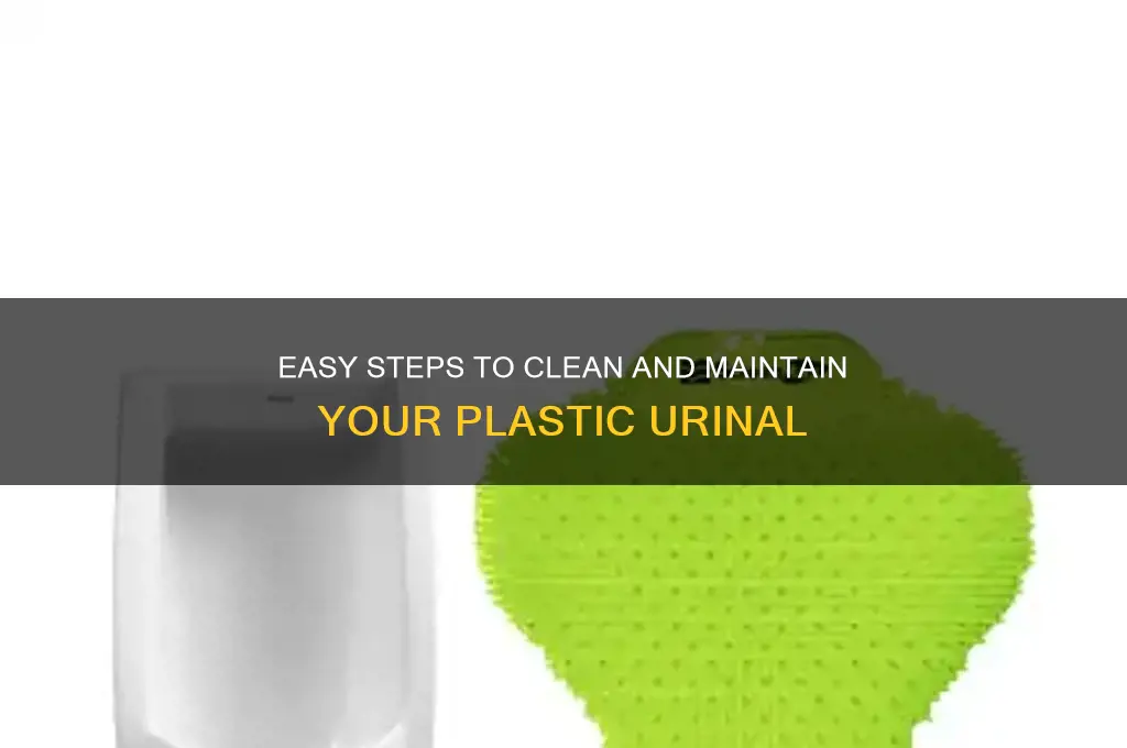 how to clean a plastic urnal