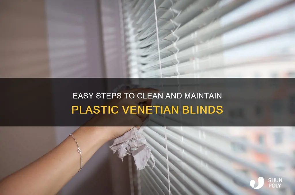 how to clean a plastic venetian blind