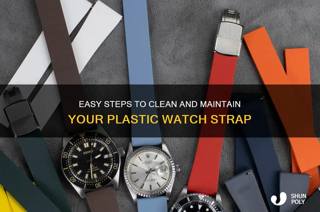 how to clean a plastic watch strap