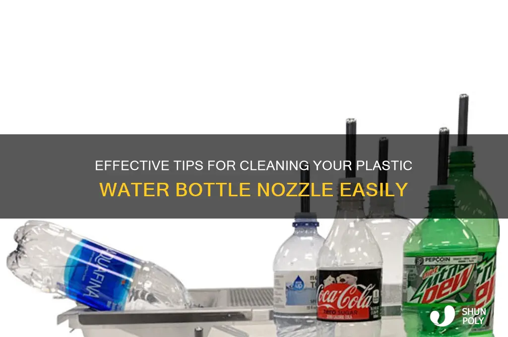 how to clean a plastic water bottle nozzle