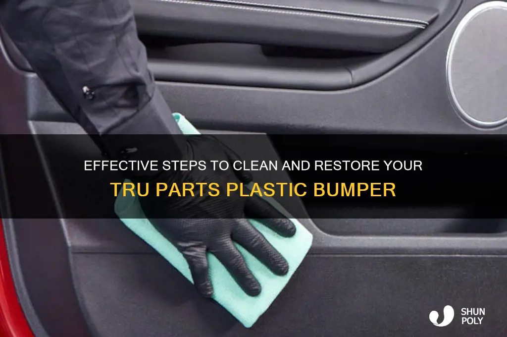 how to clean a tru parts plastic bumper