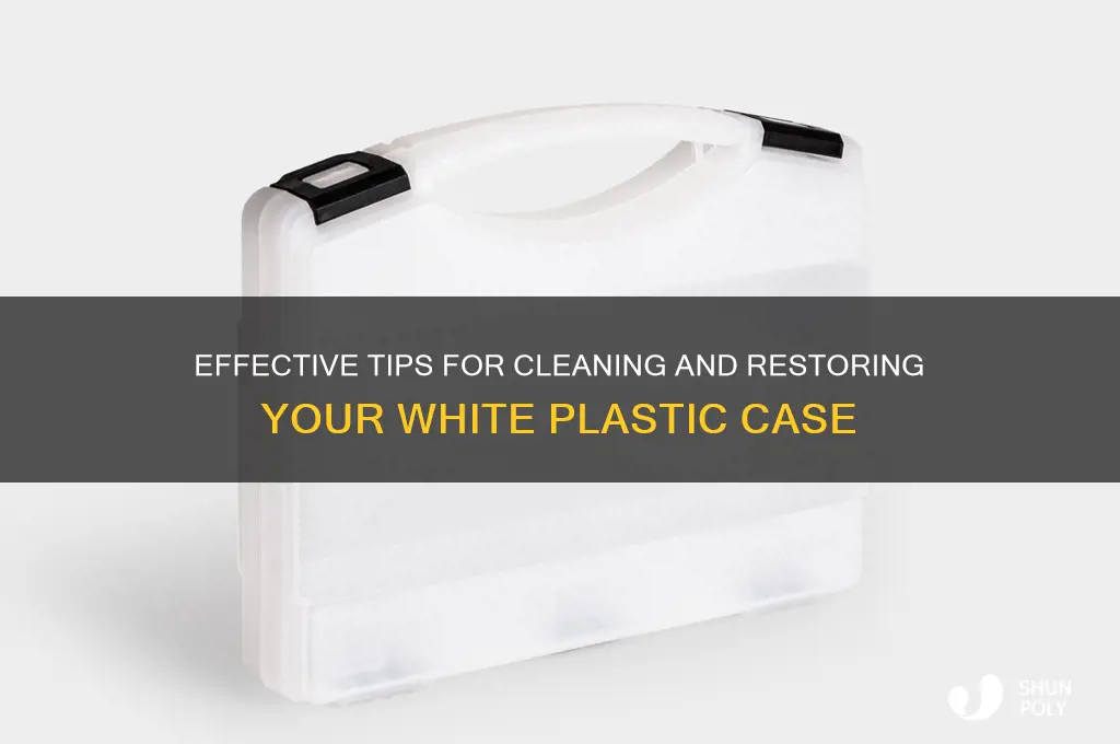 how to clean a white plastic case