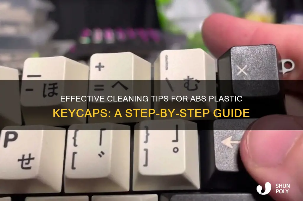 how to clean abs plastic keycaps