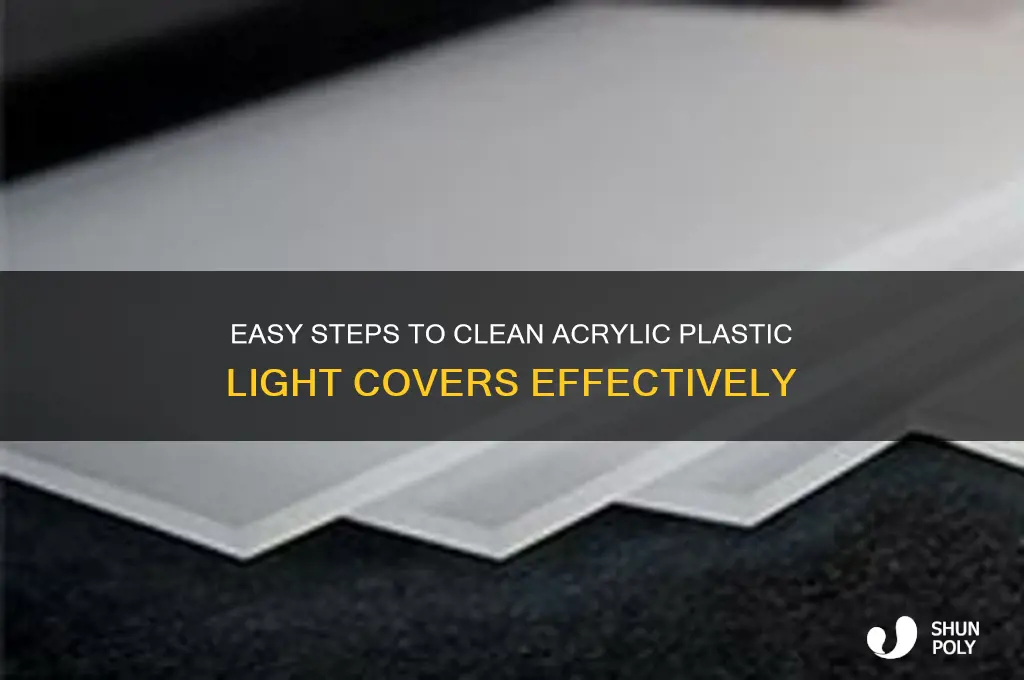 how to clean acrylic plastic light covers