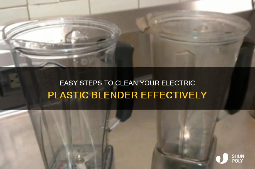 how to clean an electric plastic blender