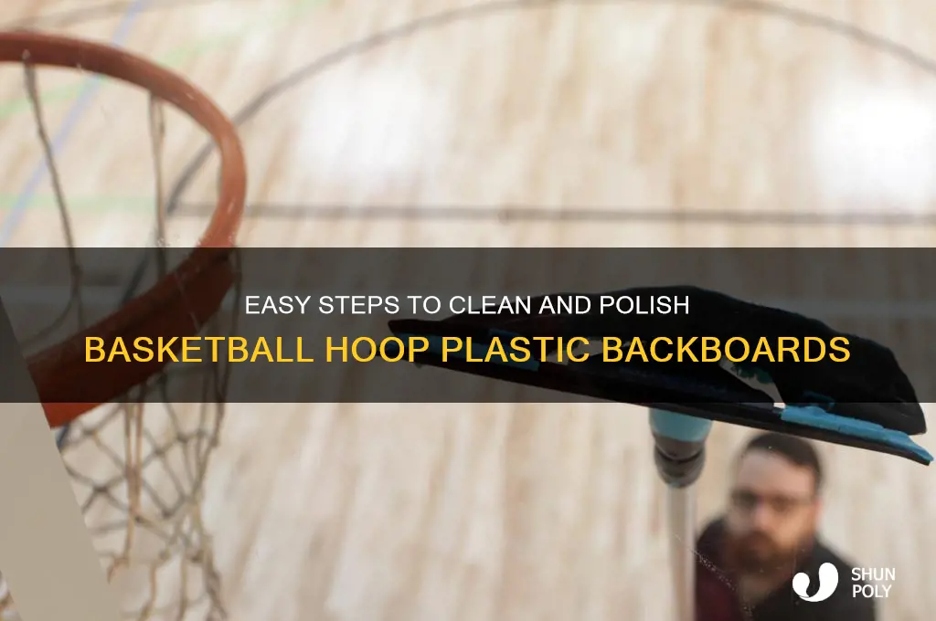 how to clean and polish basketball hoop plastic backboards