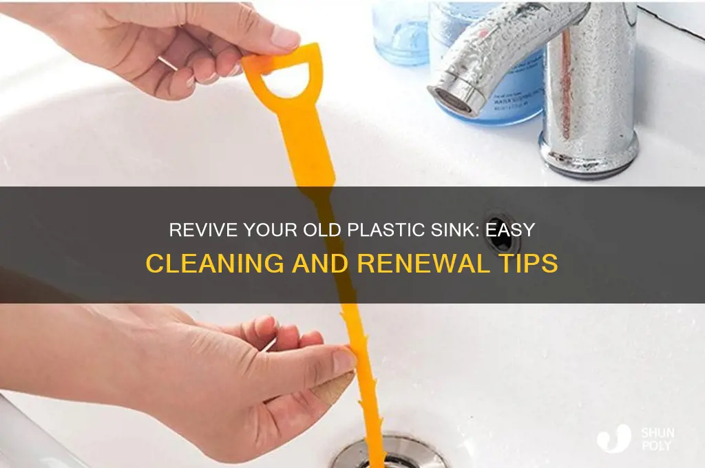 how to clean and renew old plastic sinks