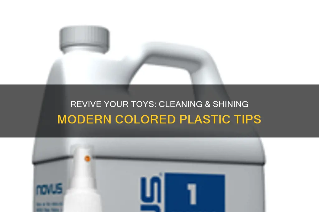 how to clean and shine modern toy colored plastic