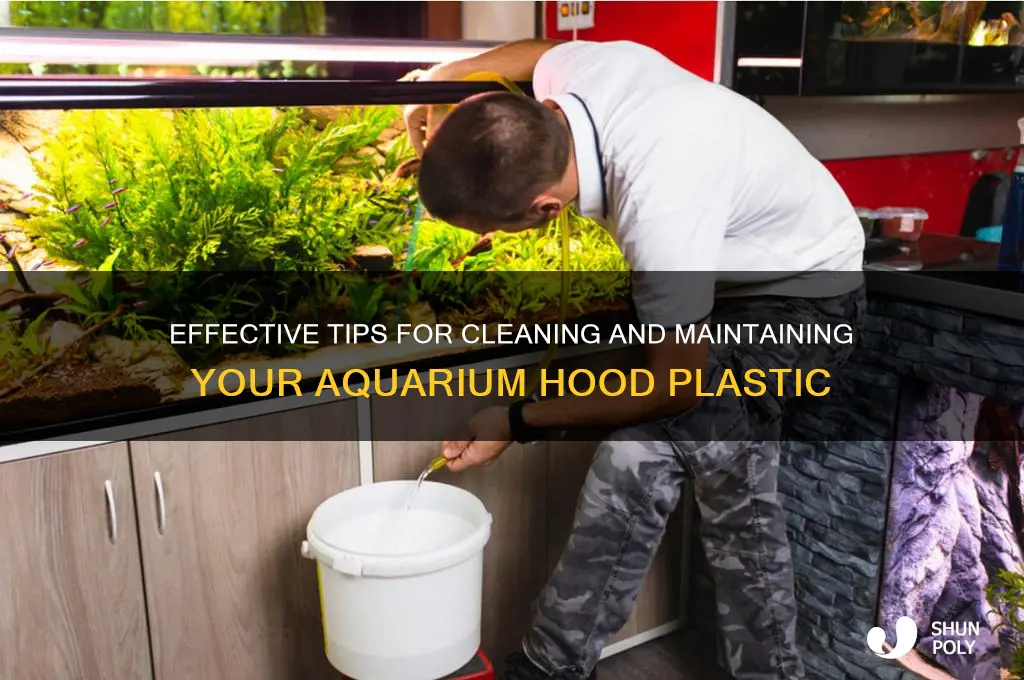 how to clean aquarium hood plastic