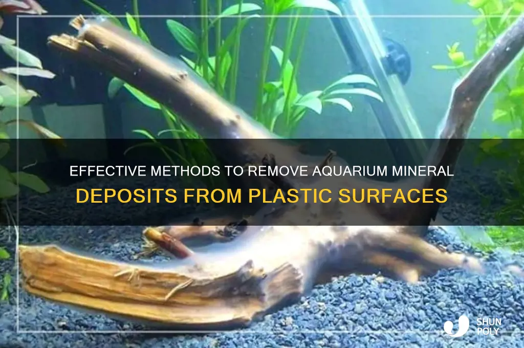 how to clean aquarium mineral deposits from plastic