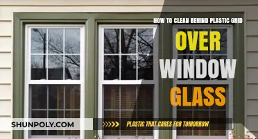 Easy Steps to Clean Behind Plastic Window Grid Over Glass