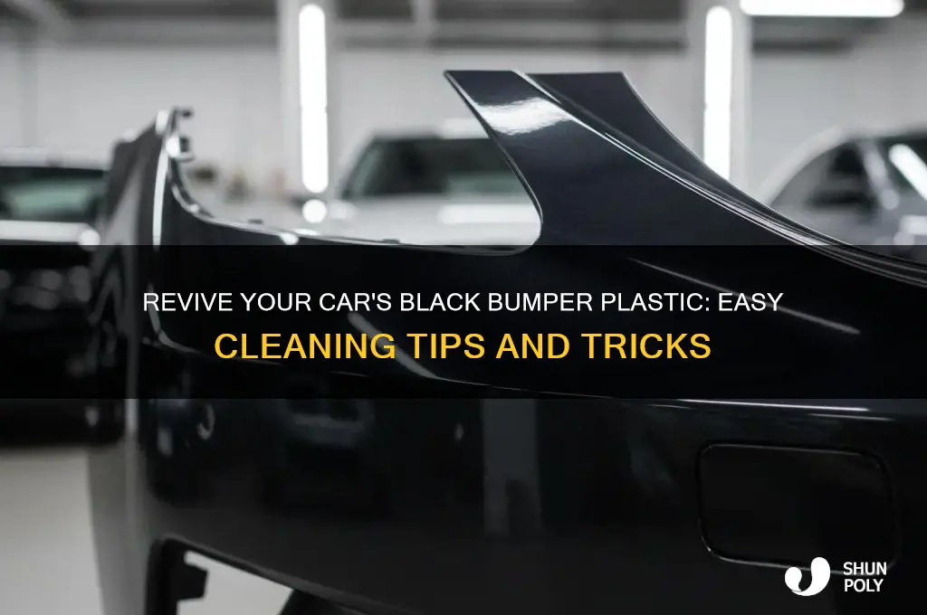 how to clean black bumper plastic