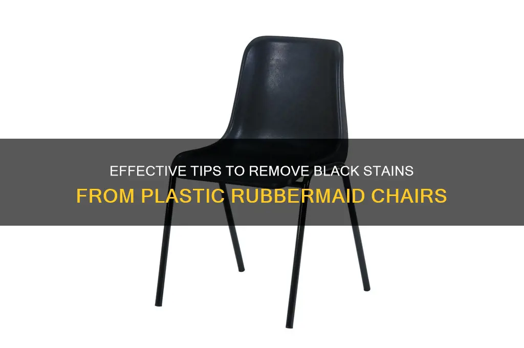 how to clean black off plastic rubber maid chairs