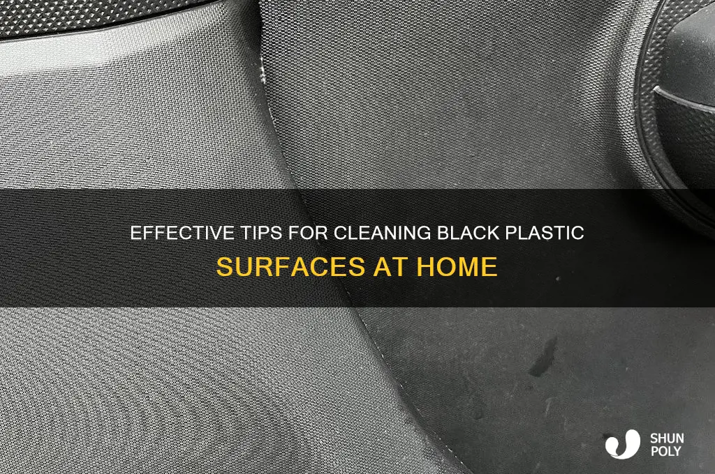 how to clean black plastic