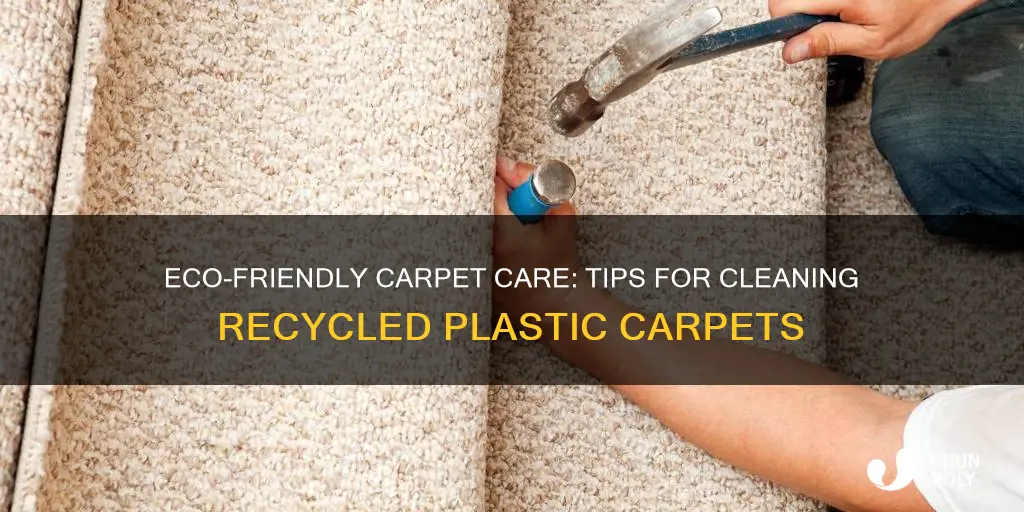 how to clean carpet made from recycled plastic