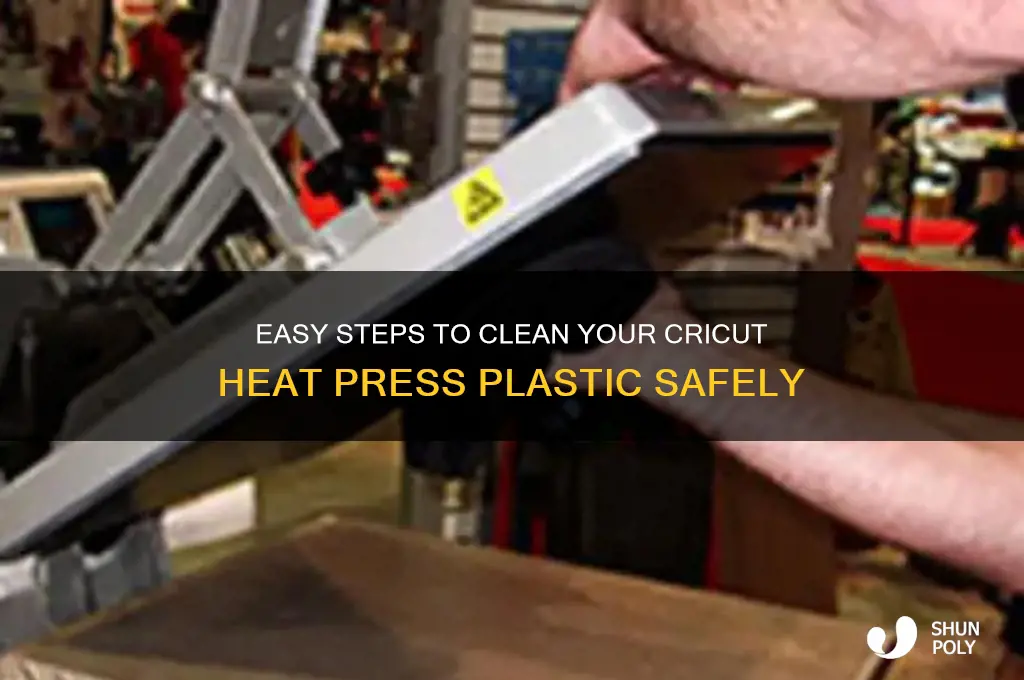 how to clean cricut heat press plastic