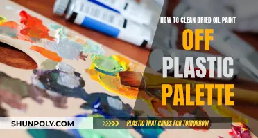 Clean Dried Oil Paint Off Your Plastic Palette Easily