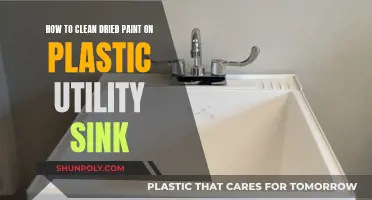 Cleaning Dried Paint Off a Plastic Utility Sink