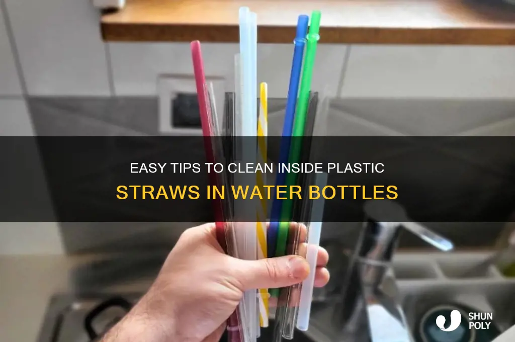 how to clean inside plastic straw in water bottle