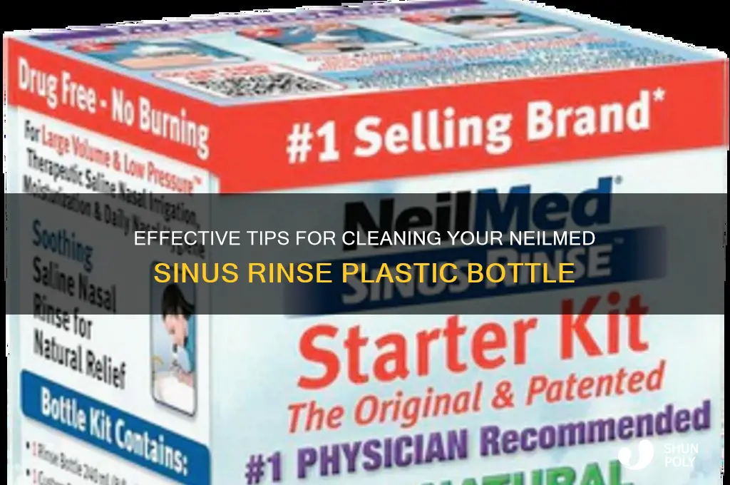 how to clean neilmed sinus rinse plastic bottle