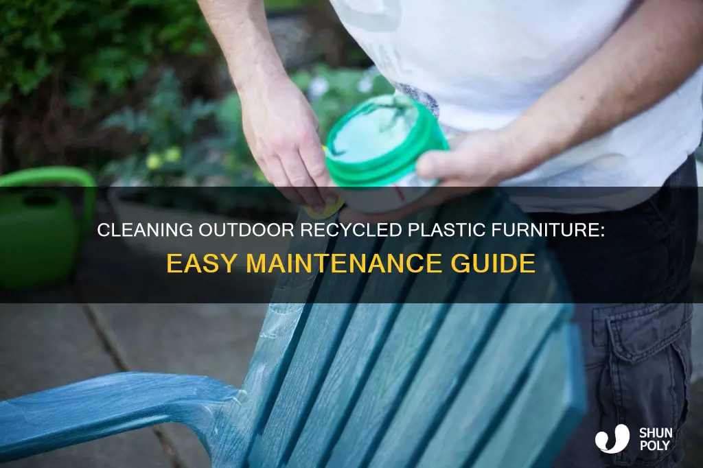 how to clean outdoor furniture made from recycled plastic