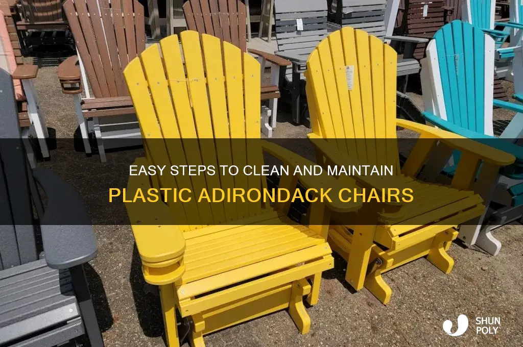 how to clean plastic adirondack chairs
