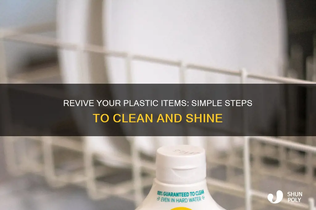 how to clean plastic and make it shine
