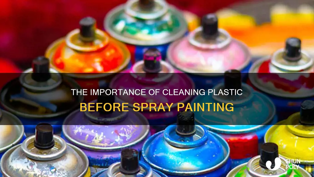 how to clean plastic before spray painting