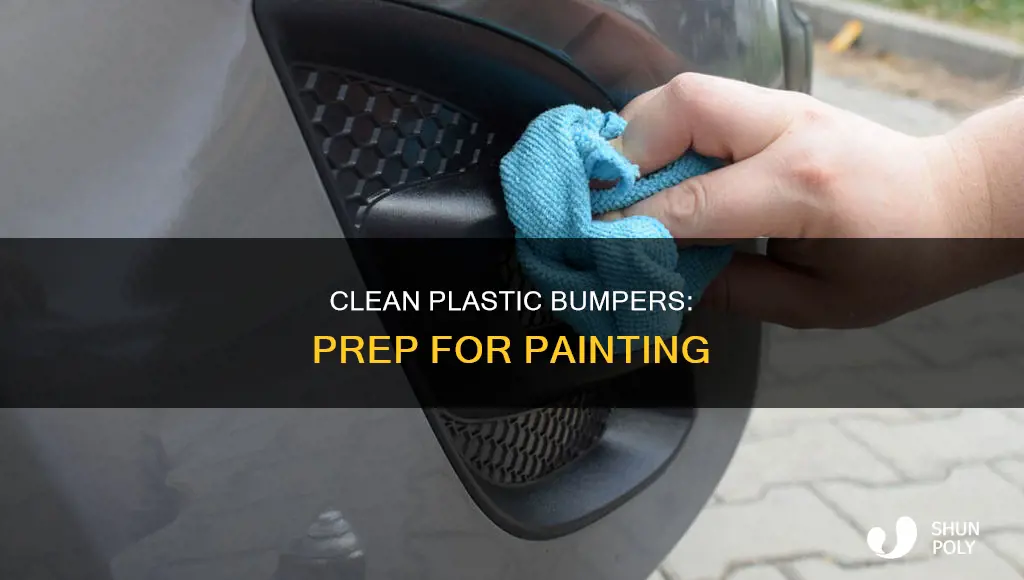 how to clean plastic bumper bifor painting