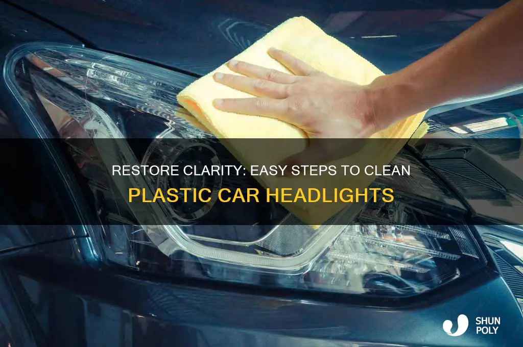 how to clean plastic car headlights