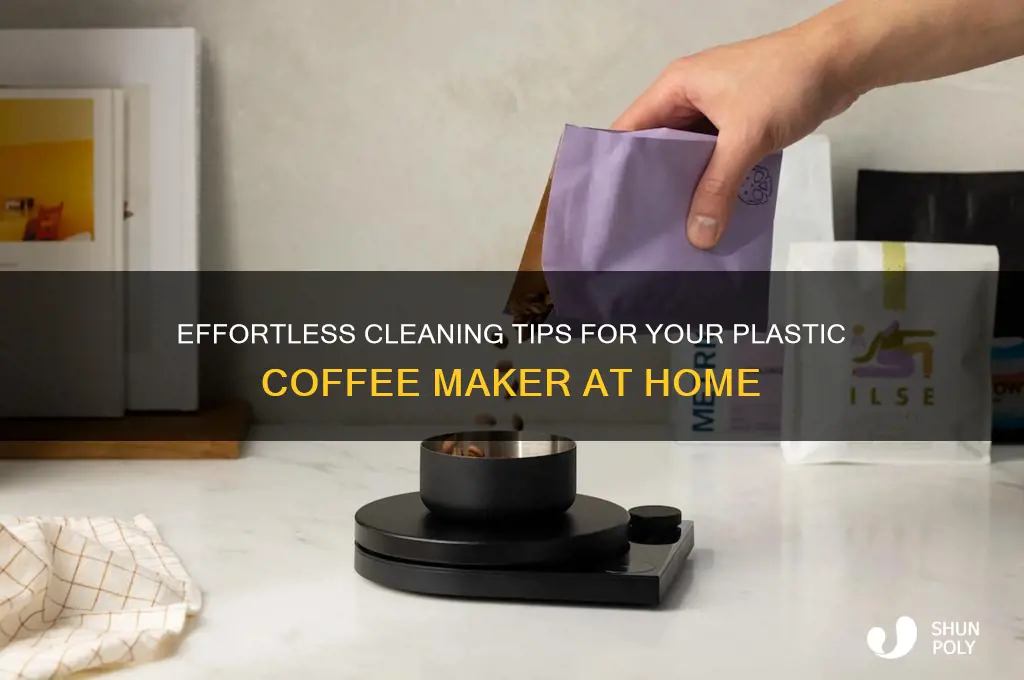 how to clean plastic coffee maker