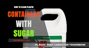 Sugar Cleans Plastic Containers: An Eco-Friendly Hack