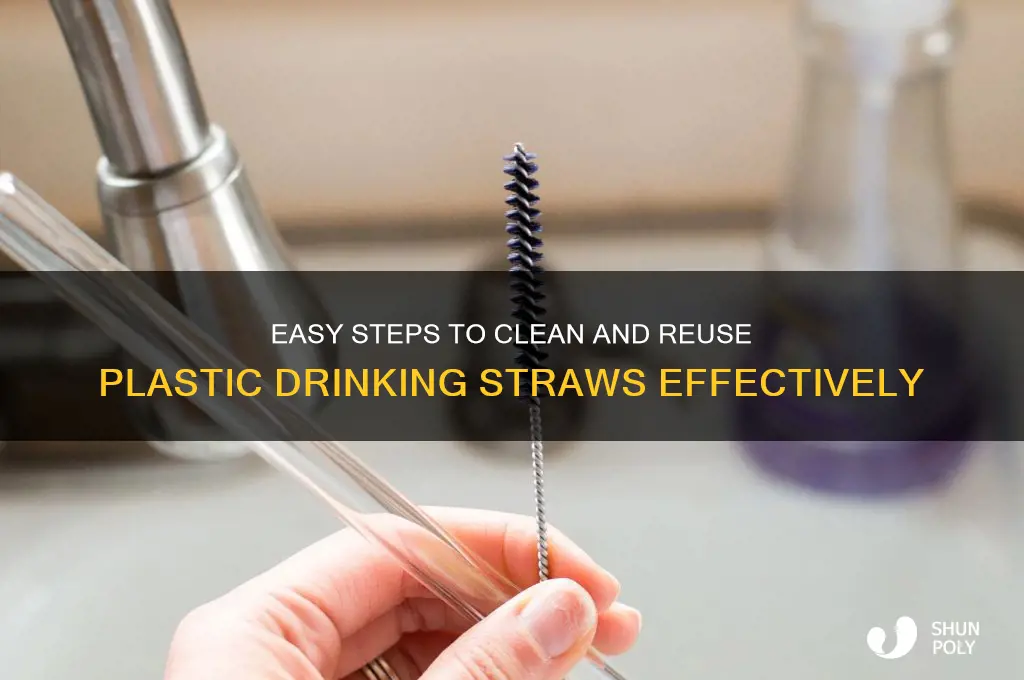 how to clean plastic drinking straws