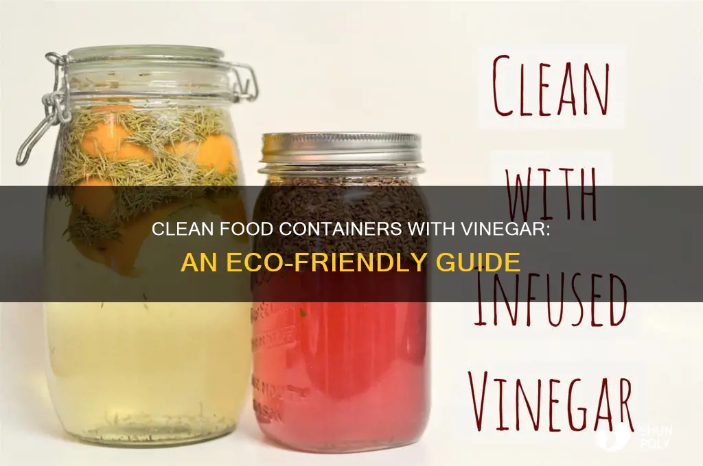 how to clean plastic food containers with vinegar