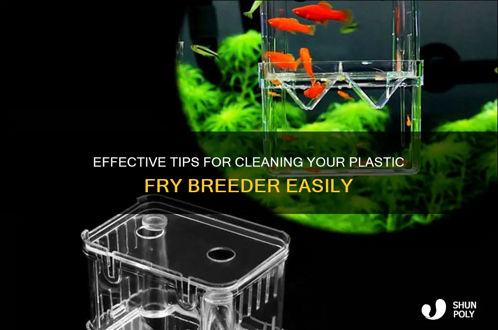 how to clean plastic fry breeder