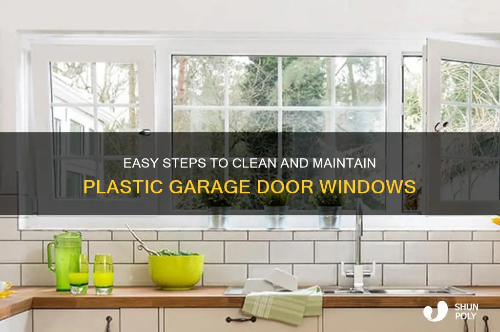 how to clean plastic garage door windows