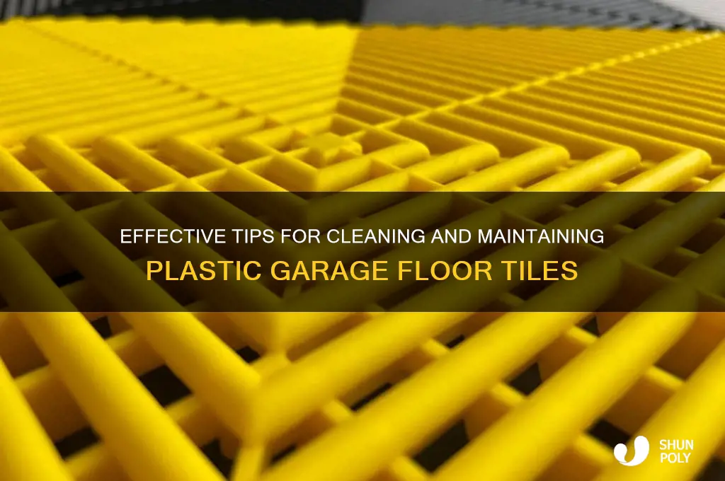 how to clean plastic garage floor tiles