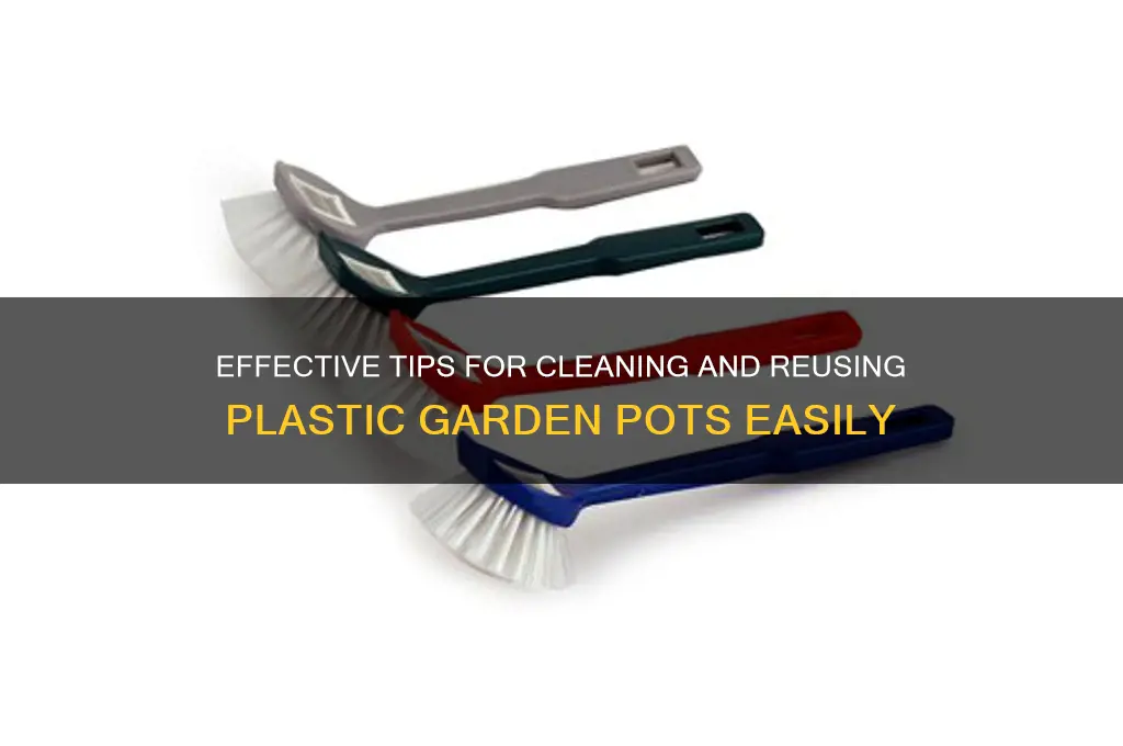 how to clean plastic garden pots