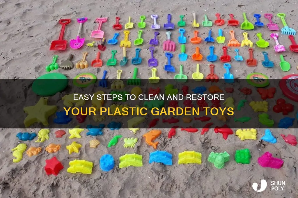 how to clean plastic garden toys