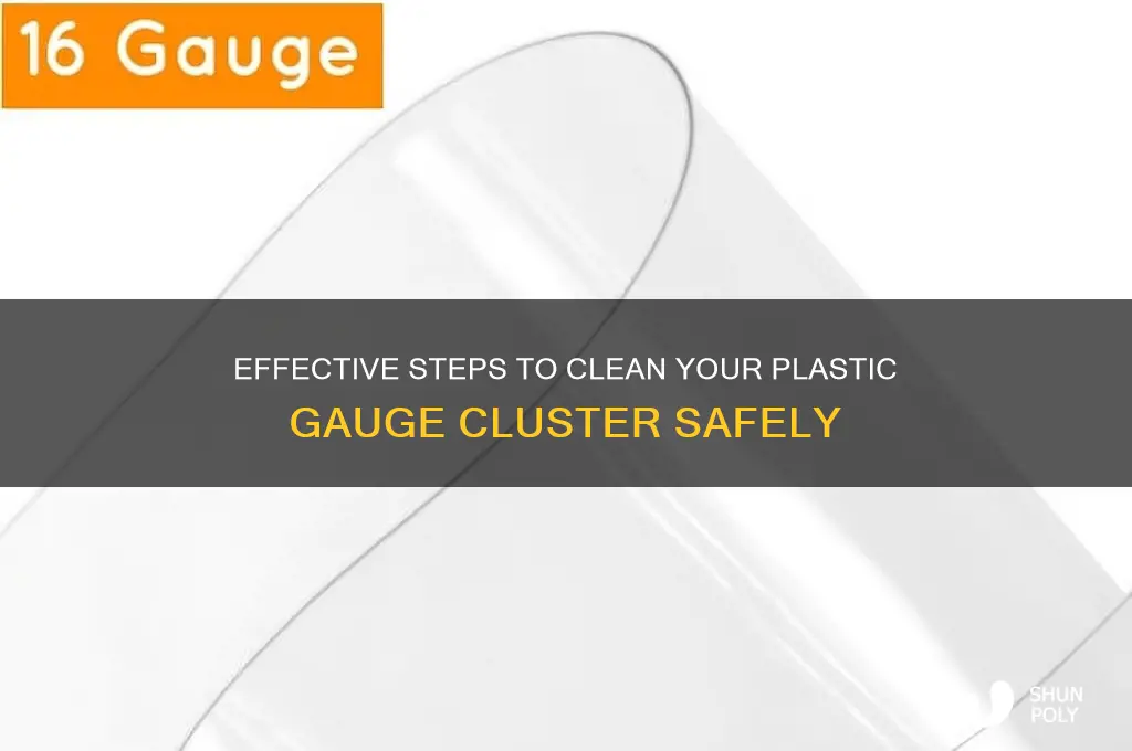 how to clean plastic gauge cluster
