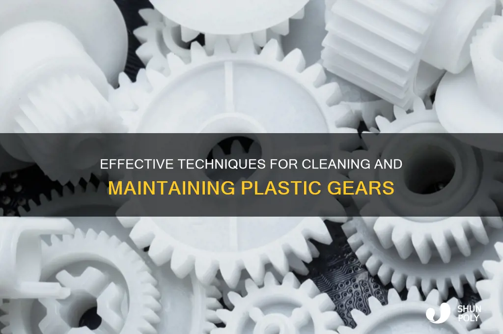 how to clean plastic gears