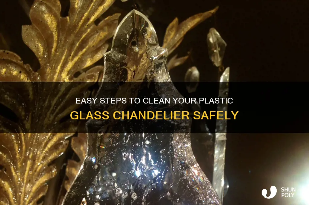 how to clean plastic glass chandelier