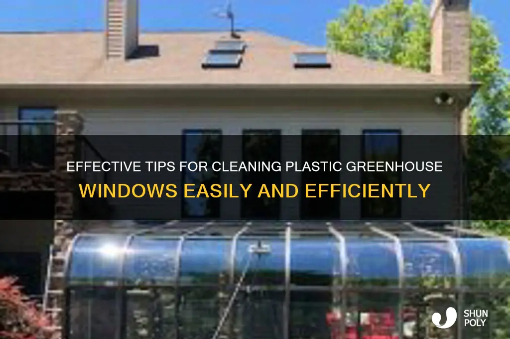how to clean plastic greenhouse windows