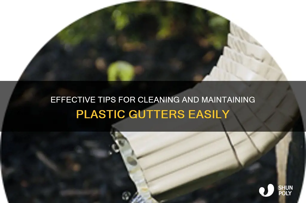 how to clean plastic gutters