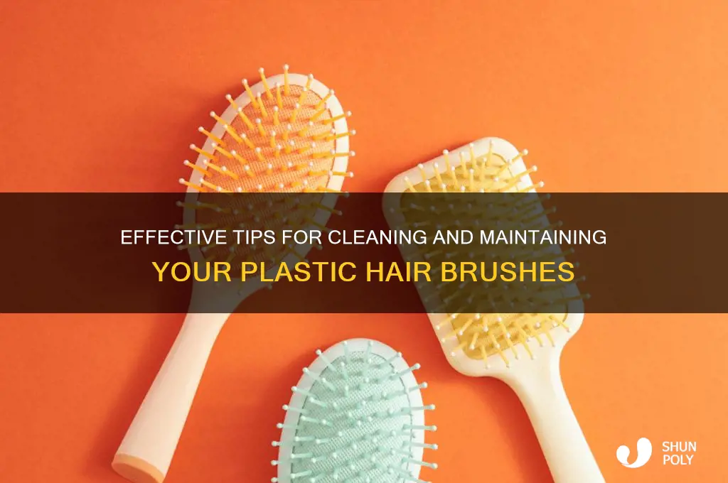 how to clean plastic hair brushes